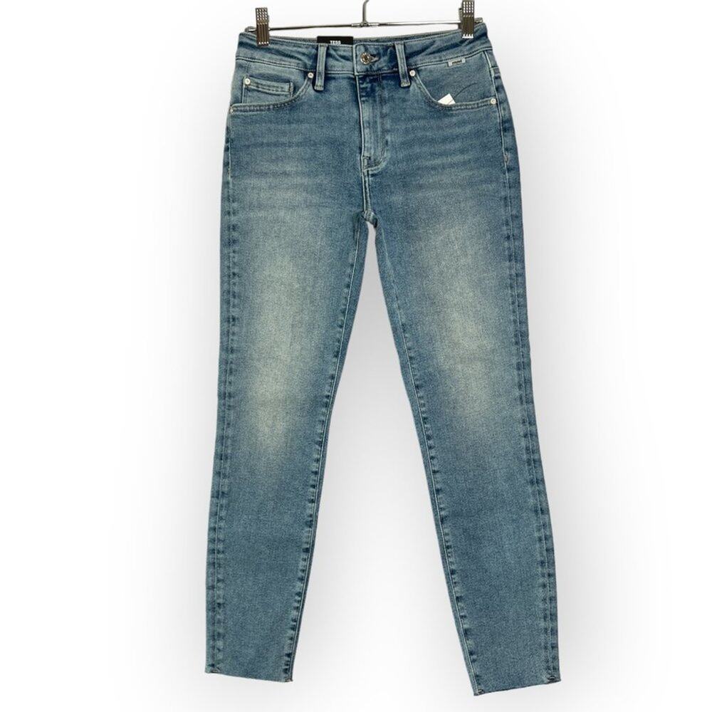 NWT MAVI TESS High Rise Skinny Jeans SIZE 27 x 26 Organic Raw Hem Denim NEW
